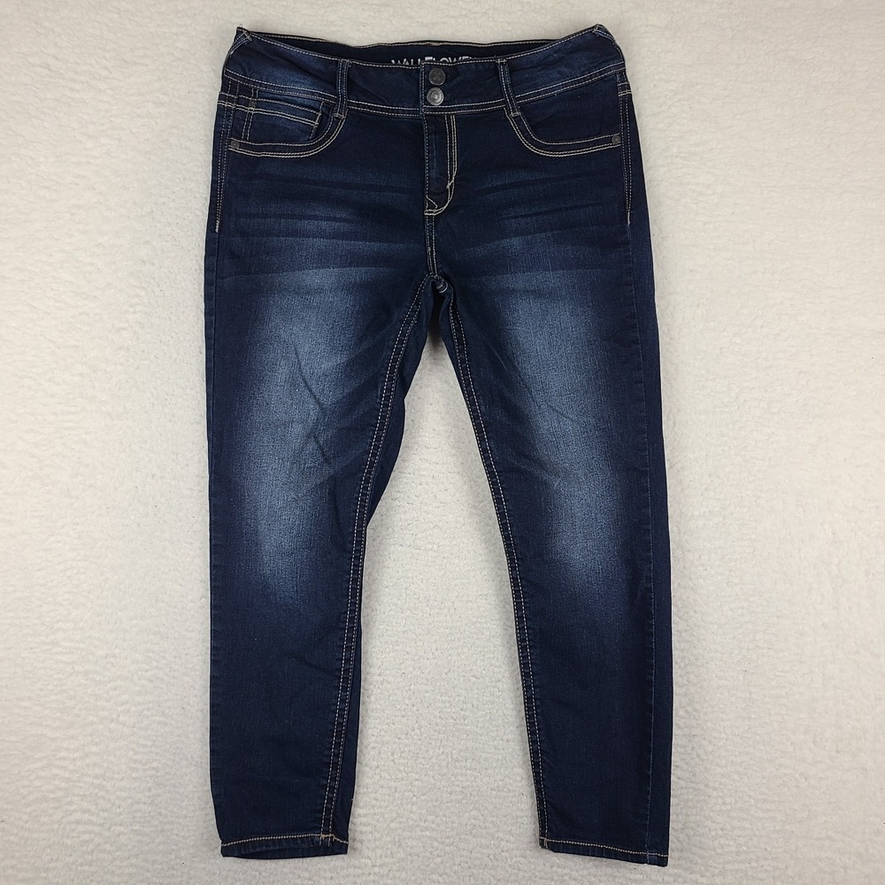 Wallflower Jeans Womens 13 Blue The Luscious Curvy Fit Dark Wash WFM13201K‎